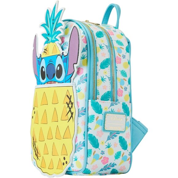 NWT Loungefly Peekaboo Stitch Pineapple Mini Backpack main image 5
